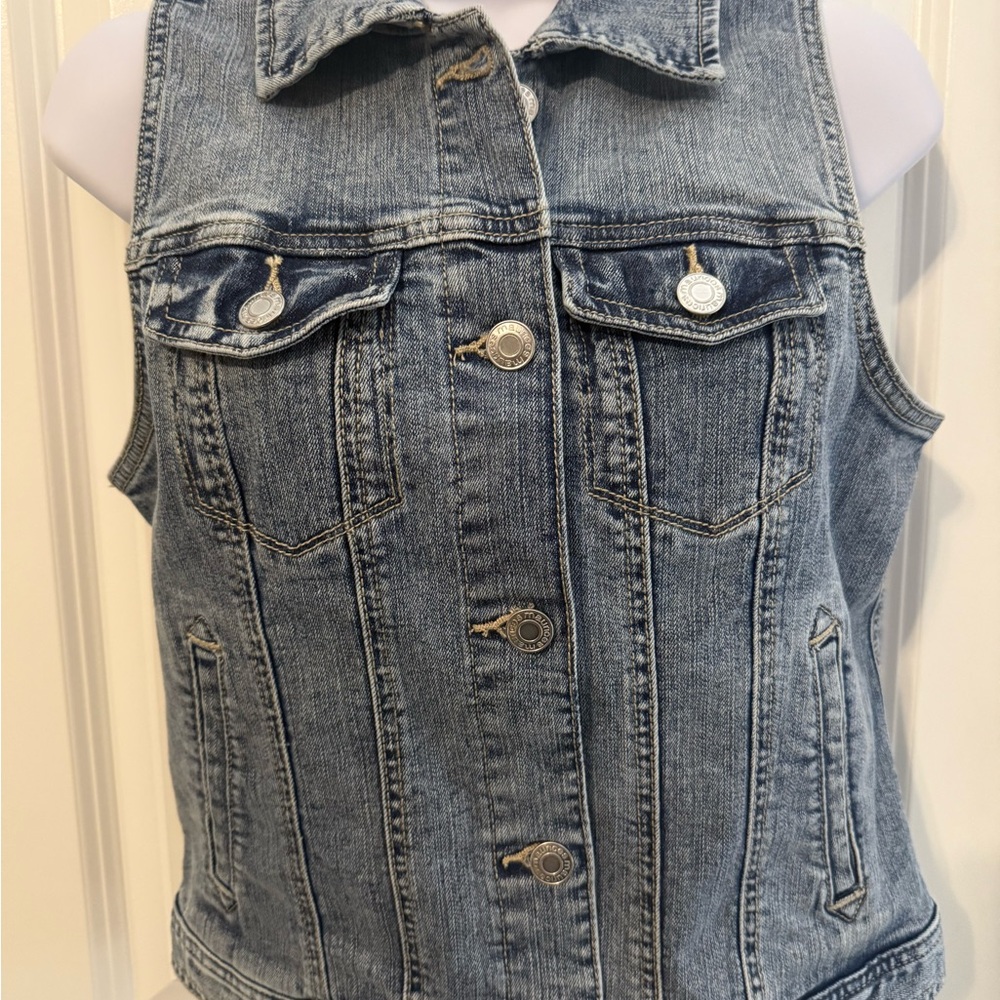 Maurices Classic Blue Denim Vest